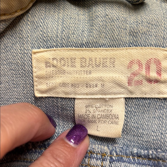 Eddie Bauer Blue Jean Jacket/Blazer - L - Picture 2 of 7